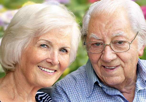 istock Happy senior couple 153806350