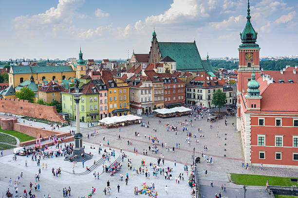 istock Old Town in Warsaw, Poland - panoramic view 153806850