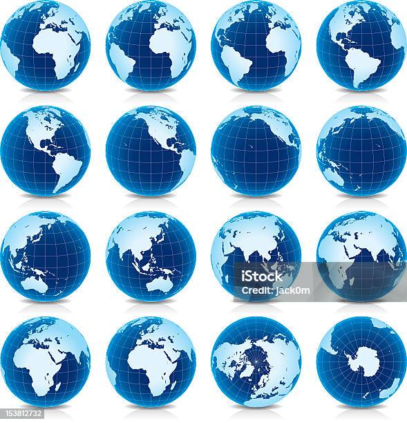 Erde Globus Land Stock Vektor Art und mehr Bilder von Globus - Globus, Planet, Vektor