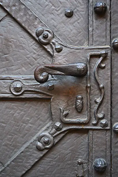 Old metal door-handle