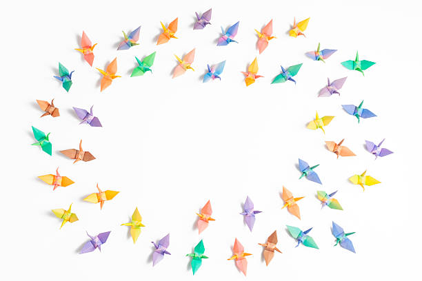 istock Colorful paper birds 153814556