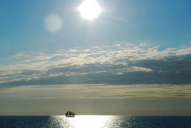 Sailing in the Baltic Sea, near Helsinki and Tallinn.