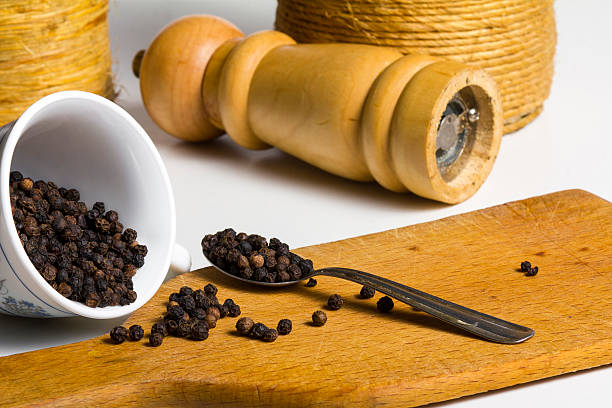 Black pepper stock photo