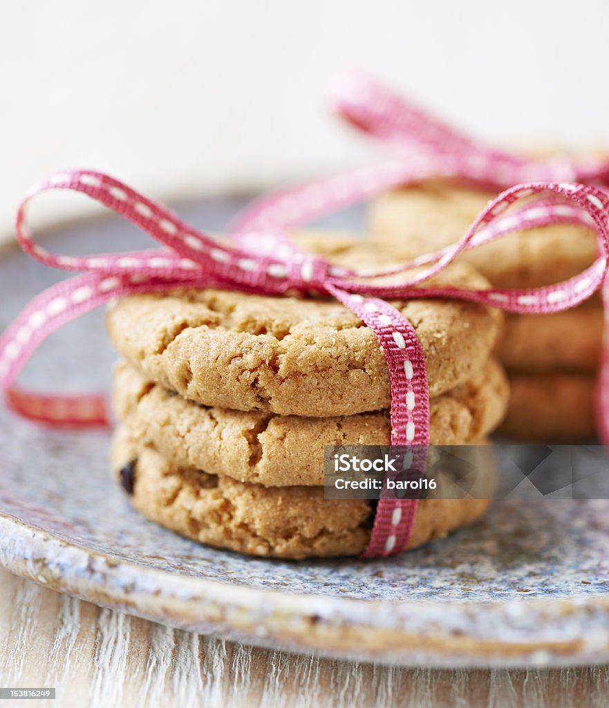 Cranberry cookies tied with pink ribbon close up of cranberry cookies tied with pink ribbon Cake Stock Photo