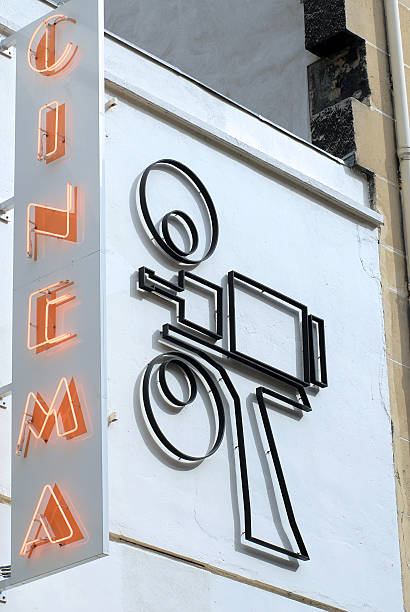 istock Old cinema sign 153817795