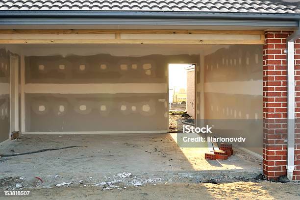Light In Garage Stock Photo - Download Image Now - Architecture, Brick, Construction Industry