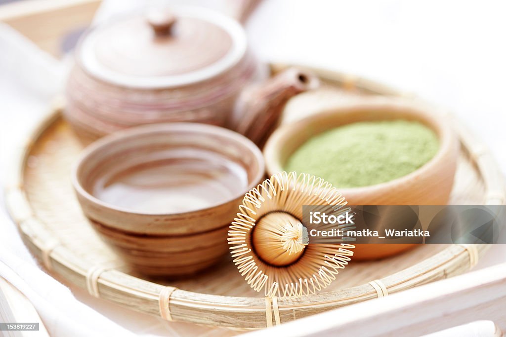 Tè verde in polvere - Foto stock royalty-free di Acqua