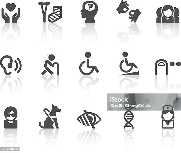 Disability Icons Simple Black Series Stock Illustration - Download Image Now - Icon Symbol, Symbol, Blindness