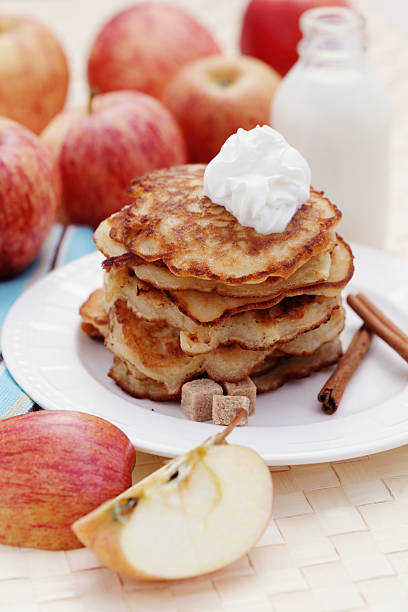 istock homemade apple pancakes 153820671