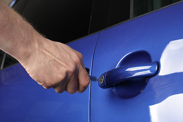 istock Unlocking a car door 153822327