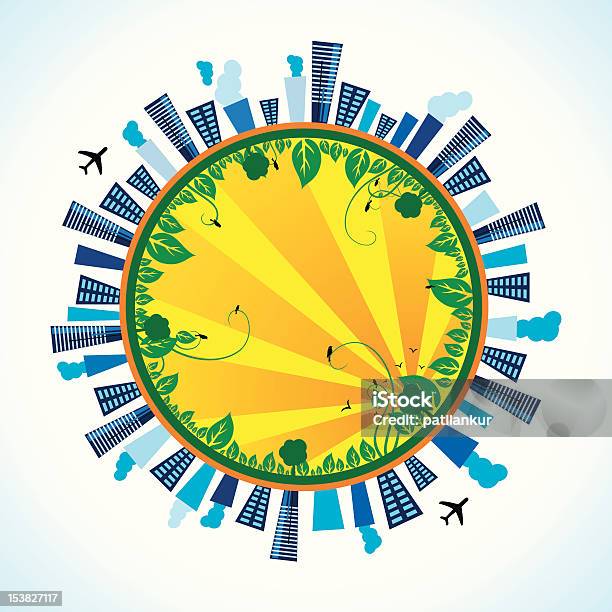 Ilustración de Abstracto De La Naturaleza y más Vectores Libres de Derechos de Cambio climático - Cambio climático, Conservación del ambiente, Contaminación ambiental