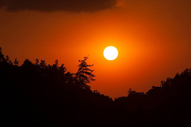 Bellissimo tramonto - foto stock