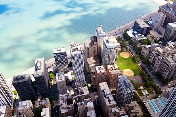 istock Chicago Lake Shore Drive Aerial View 153829499