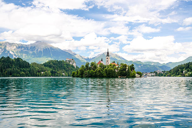 istock Church in island | Bled - Slovenia 153829546