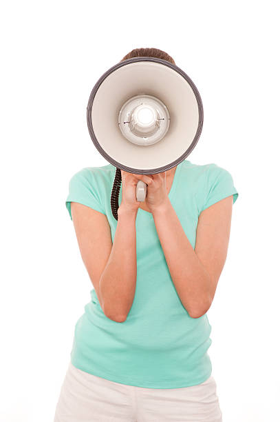 istock Woman with megaphone 153829668