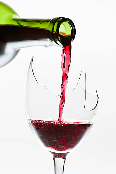 istock Wine in the broken glass 153830056