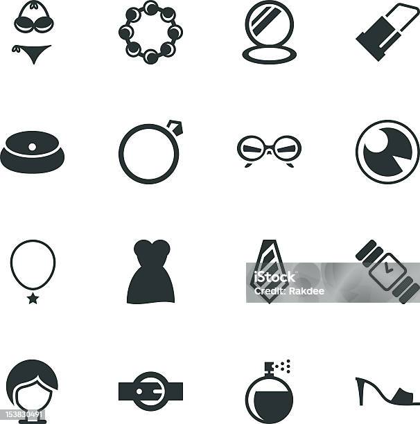 Fashion Silhouette Icons Stock Illustration - Download Image Now - Symbol, Women, Adult
