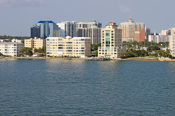 istock Partial skyline of Sarasota, Florida, viewed from the water 153830902