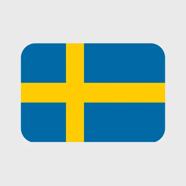 Vector illustration of Sweden flag vector icons set of illustrations