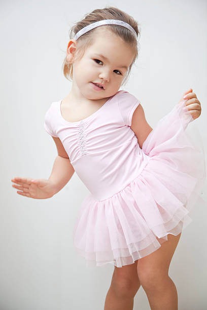 Tiny ballet dancer stock photo