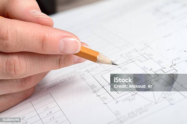 Foto de Plano De Construção e mais fotos de stock de Analisar - Analisar, Aprimoramento, Arquitetura