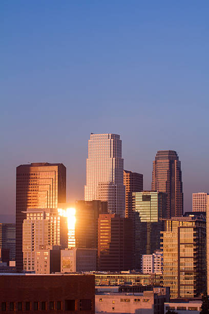 istock Los Angeles Skyscrapers at Sunset 153835573