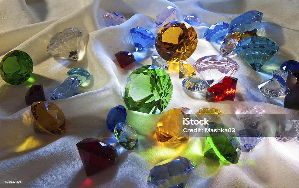 Collection Of Glass Gems Stock Photo - Download Image Now - Jewelry,  Gemstone, Heap - iStock