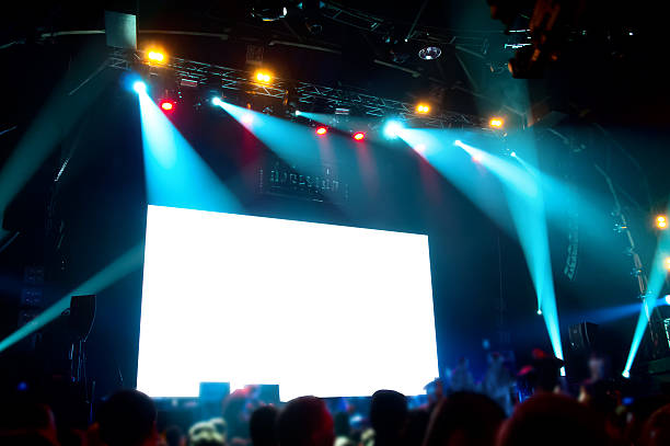 istock Rock concert, white screen isolated. (clipping path) 153837468