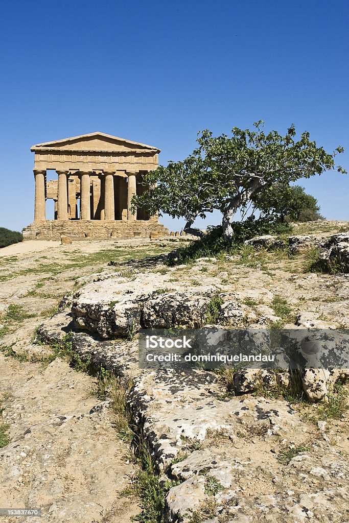 Agrigento, Sycylia, Valle dei Templi Świątynia Zgody. - Zbiór zdjęć royalty-free (Agrigento)