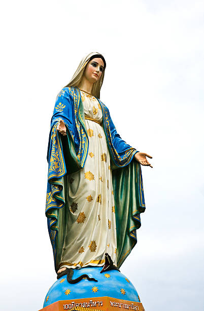 istock Virgin mary statue in Thailand 153837924