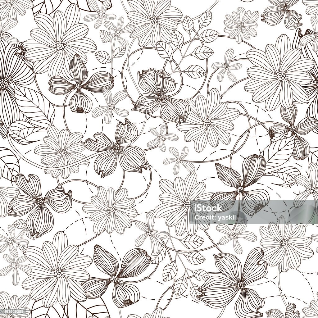 Fond Floral - clipart vectoriel de Feuille libre de droits