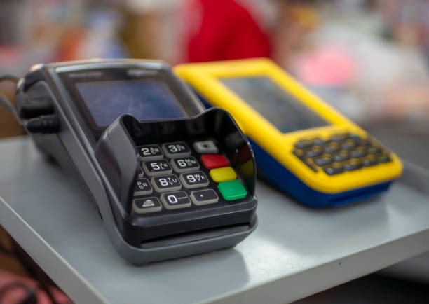 istock An EDC machine or electronic data capture machine, selected focus. No logo and brand 1538463568