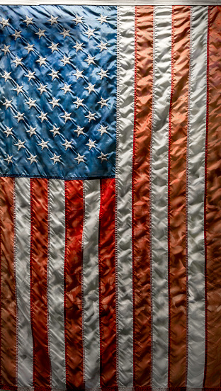 a vintage silk antique american flag old glory patriot freedom democracy pledge of allegiance national anthem