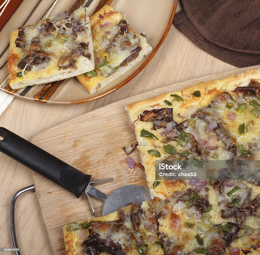 Cheese Steak Pizza - Photo de Aliment libre de droits
