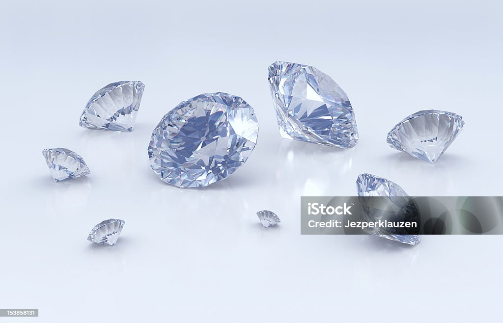 Diamanten - Lizenzfrei Blau Stock-Foto