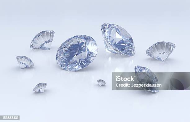 Diamanten Stockfoto und mehr Bilder von Blau - Blau, Diamant, Digital generiert