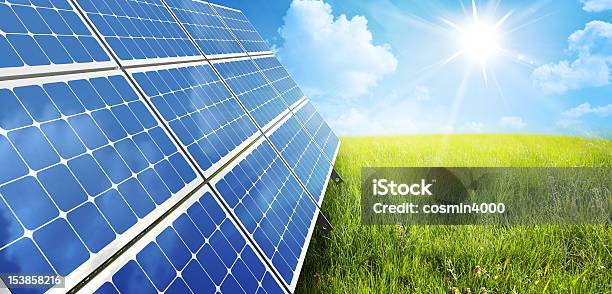Solar Panel Stock Photo - Download Image Now - Solar Panel, Solar Energy, Green Color