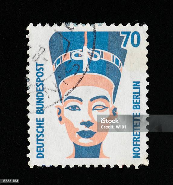 Francobollo Tedesco - Fotografie stock e altre immagini di Nefertiti - Nefertiti, Asia Occidentale, Berlino - Germania