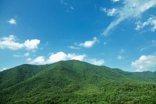 Crescent Rock Overlook along the Skyline Drive in Shenandoah National Park