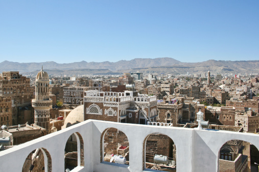 Sanaa is the capital of Yemen. The old city of Sanaa has a distinctive visual character due its unique architectural characteristics.