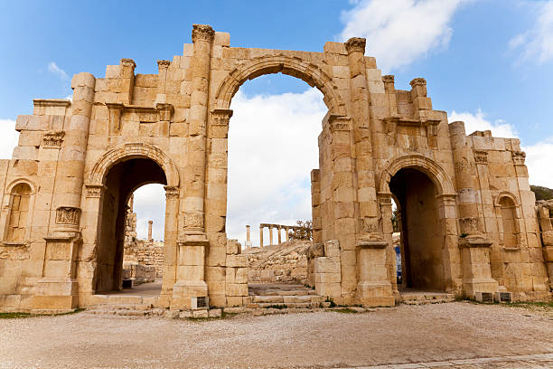 istock the south gate of ancient jerash, jordan 153867154