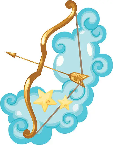 Vector illustration of Zodiac signs -Sagittarius