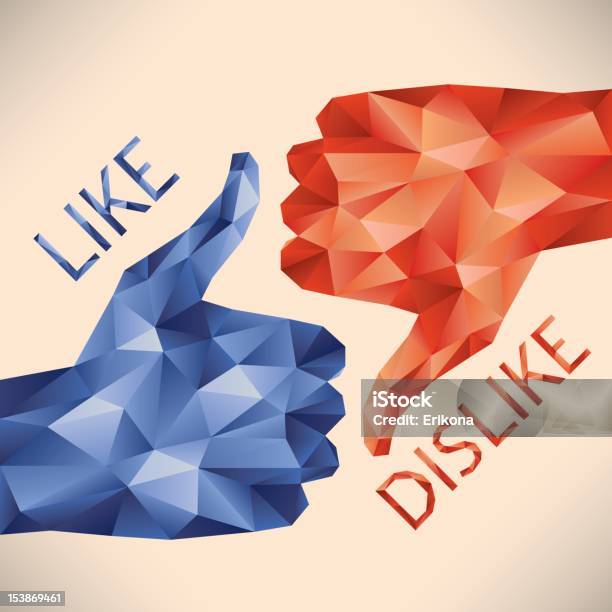 Thumbs Up And Down Stock Illustration - Download Image Now - Thumbs Down, Thumbs Up, Abstract