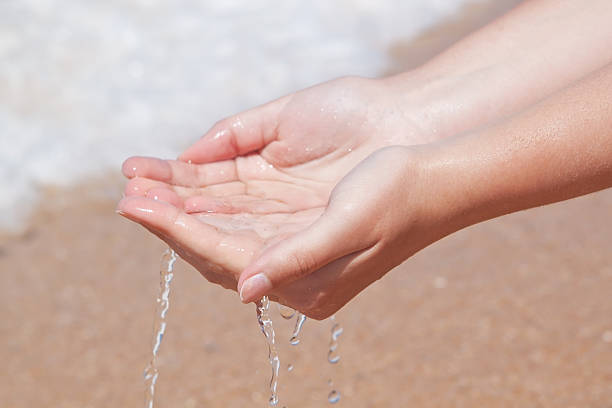 istock Hands in the water at beach. 153870420