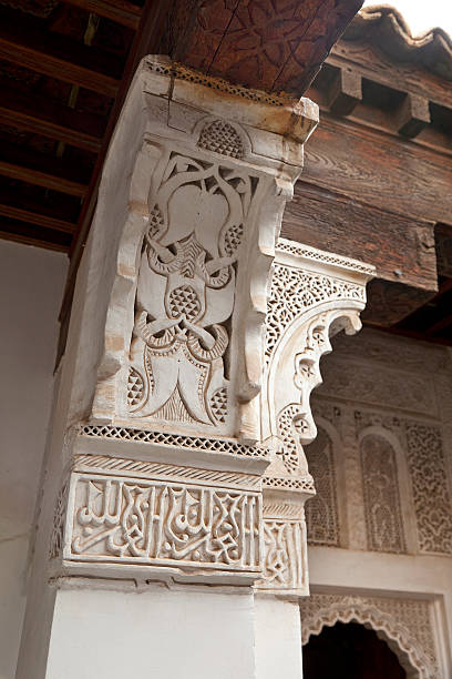 istock Wall decoration in the Medersa ben Youssef 153870476