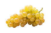 White grape (riesling) isolated