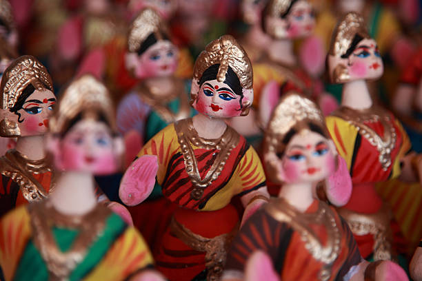 Thanjavur dolls Thanjavur dancing dolls. Selectively focused. tamil nadu stock pictures, royalty-free photos & images