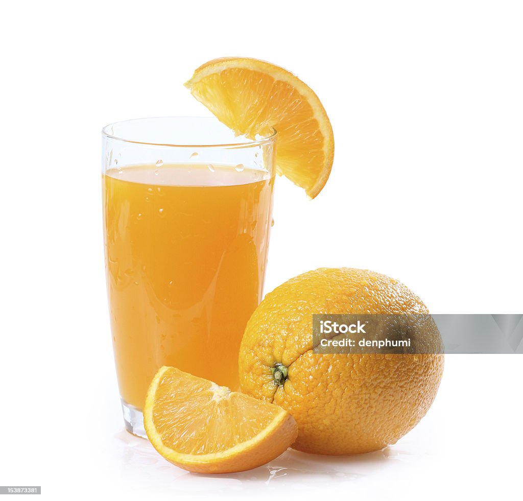Jus de fruits et tranches d'Orange - Photo de Agrume libre de droits