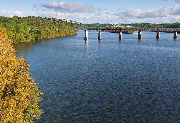 Tennessee River View of the Tennessee River from Loudon, Tennessee loudon stock pictures, royalty-free photos & images