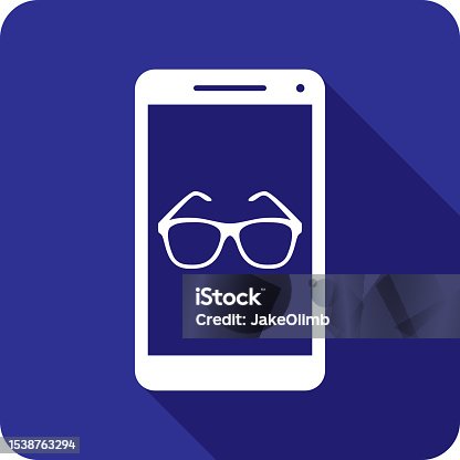 istock Sunglasses Smartphone Icon Silhouette 2 1538763294